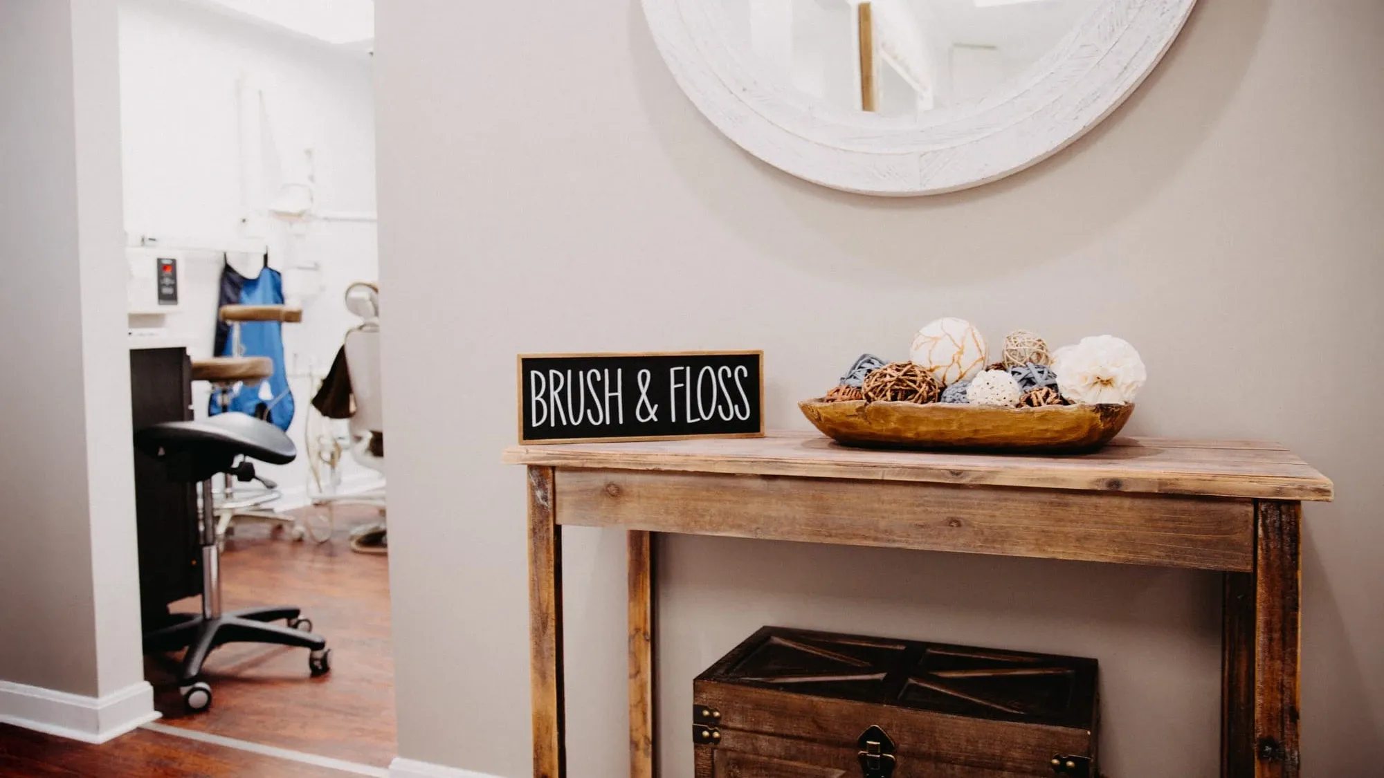 Clinic decor hallway